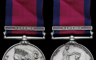 The impressive Military General Service Medal awarded to Colour-Sergeant R. Miller, Royal Sappe...