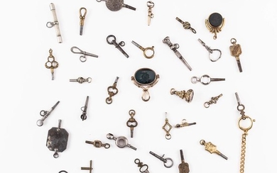 Thirty-three Watch Keys, Chains, and Fobs