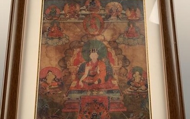 Tibet Thangka with Frame