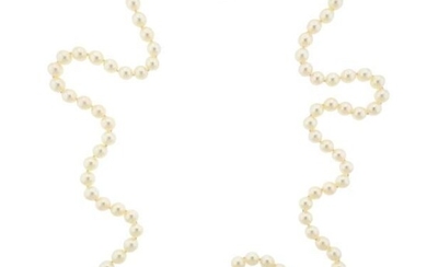 Tiffany & Co Platinum Pearl Classic X Necklace