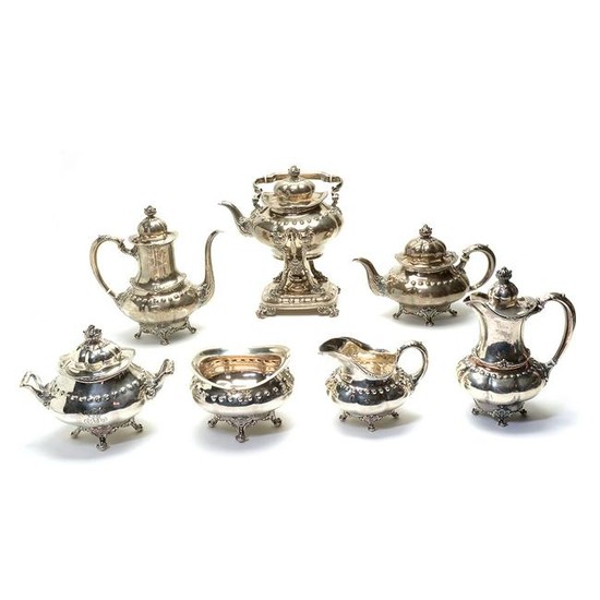 Tiffany & Co Seven Piece Sterling Tea and Coffee