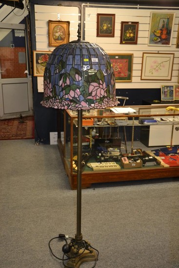 Tiffany style floor lamp, 164cm approx. height