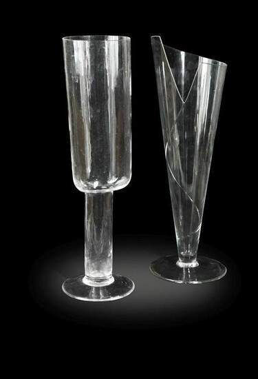 Two Carlo Moretti vases