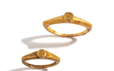 Two Roman Gold Finger Rings