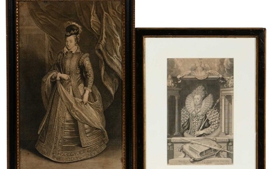 Two engravings of monarchs, including one after Peter Paul Rubens.