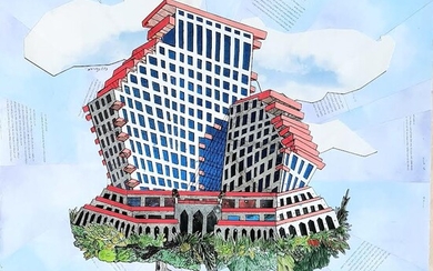 Tzlil Benderhaim, "Opera tower on an island in the sky" 2022