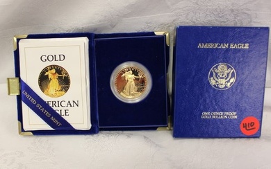 US $50 GOLD american eagle mint coin 1986 one ounce gold