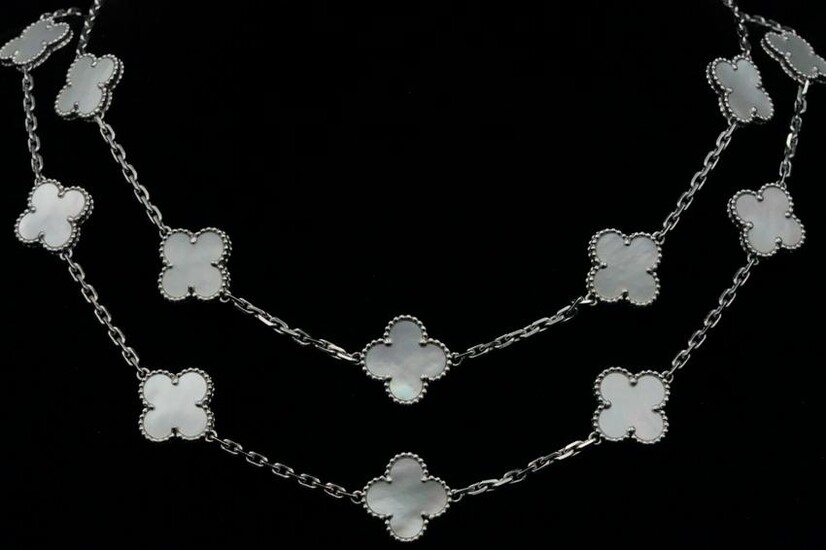 Van Cleef & Arpels Vintage Alhambra 18K/MOP Necklace