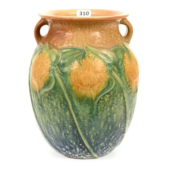 Vase, Unmarked Roseville Art Pottery