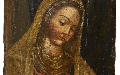 Venetian School, early-mid 16th Century- Virgin Mary; oil on panel, 54 x 44 cm. (unframed).