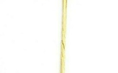 Vintage 10K Yellow Gold Enamel Fish Stick Pin