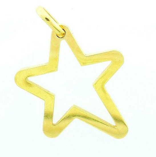 Vintage 18k Yellow Gold French O.J. Perrin Funky Star