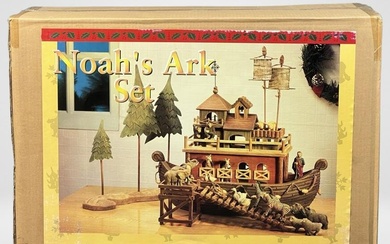 Vintage Large Christmas Noah's Ark Set