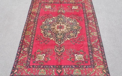 Vintage Persian Tabriz 9.4x6.4