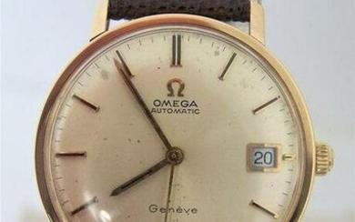 Vintage Solid 18k Rose OMEGA GENEVE Automatic Watch