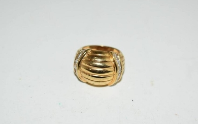Vintage Sterling Silver Rhinestone Ring 5.4