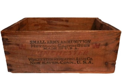 Vintage Winchester Wooden Factory Ammo Box for 30-30