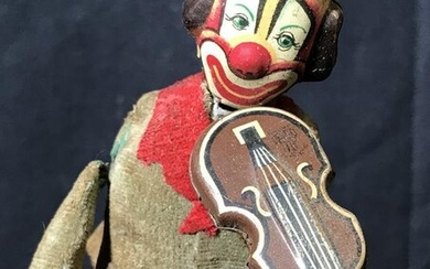 Vintage Wind Up Clown Doll