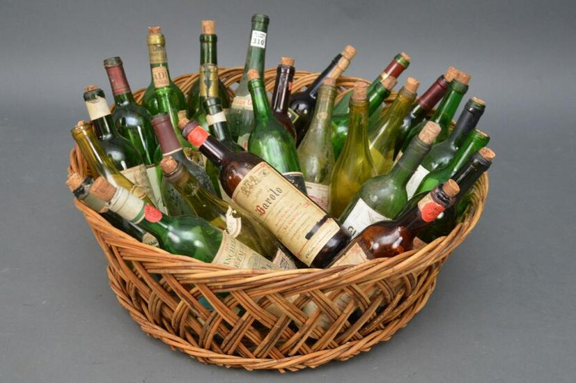 Vintage Wine Bottles, mostly 1960's - 1980's