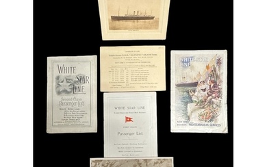 WHITE STAR LINE: Mixed lot of ephemera to include Olympic a...