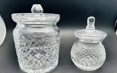Waterford Crystal honey pot and Waterford Crystal Glandore c...