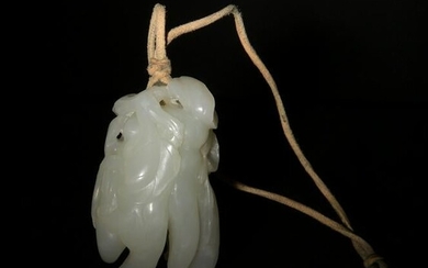 White Jade Toggle of Buddha