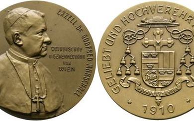 Wien - Lot 2 Stück; AE-Medaille 1910 von Vock. Auf...