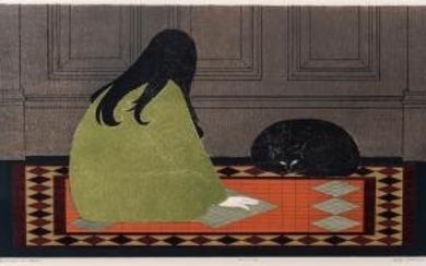 Will Barnet (American, 1911-2012) Dialogue in Green