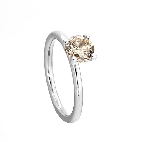 1.02 tcw Diamond Ring - 14 kt. White gold - Ring - 1.02 ct Diamond - No Reserve Price