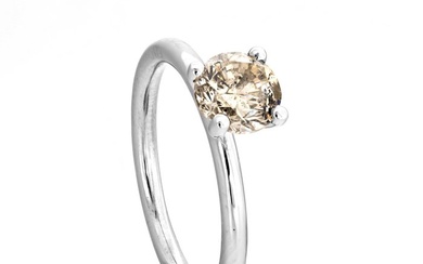 1.02 tcw Diamond Ring - 14 kt. White gold - Ring - 1.02 ct Diamond - No Reserve Price