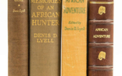 Africa.- Big Game.- Lyell (Denis D.) The Hunting & Spoor of Central African Game, first edition, 1929; African Adventure. Letters from Famous Big-Game Hunters, first edition, 1929; Memories of an African Hunter, 1924; and another (4)