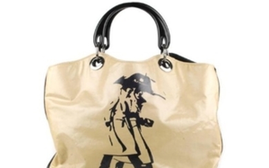 AQUASCUTUM - a PVC handbag. Designed with a beige PVC