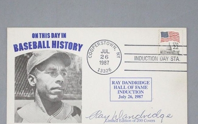 Autographed Ray Dandridge First Day Cover