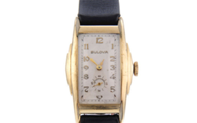 BULOVA - a gentleman's gold plated wrist watch with a lady's Bucherer wrist watch