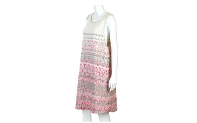 Chanel Pink and White A-Line Dress