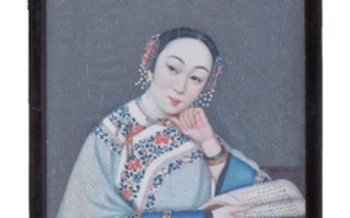 Chinese School, Portraits of Ladies, Qing Dynasty, 19th
