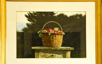 Doug Brega Framed Watercolor Still Life Painting