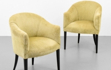 Edward Wormley; Dunbar - Pair of Lounge Chairs Attributed to Edward Wormley