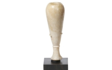 AN EGYPTIAN ALABASTER VESSEL Middle Kingdom, 11th –...