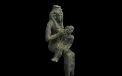 Egyptian Isis with Horus Statuette