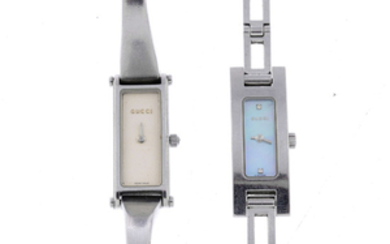 GUCCI - a lady's stainless steel 3900L bracelet watch. View more details