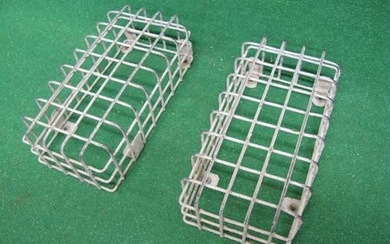 Pair of heavy duty galvanised rear light protectors for Landrover High Capacity Pickups - 10'' x 5'' x 3''