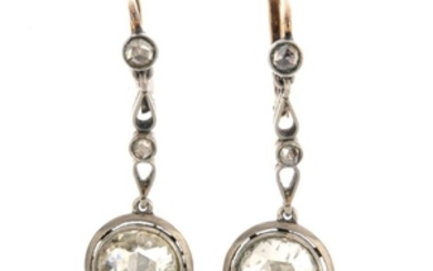 A pair of late 19th century continental gold and silver