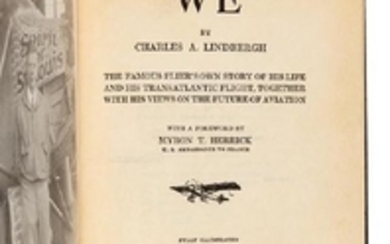 * LINDBERGH, Charles A. (1902-1974). "We". New York: G.