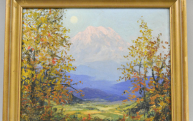 Lionel Salmon (Washington, 1885-1945) View of Mt. Rainier.