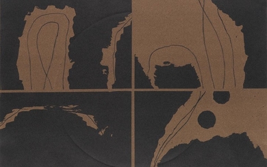 LOUISE NEVELSON Dusk in August. Lithograph printed in black and gold with embossing,...