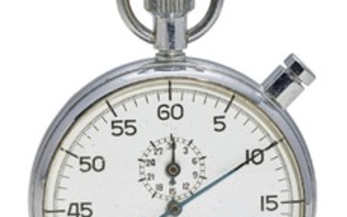 MINERVA | A STAINLESS STEEL STOPWATCH WITH REGISTER CASE 618244 CIRCA 1970