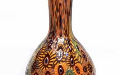 Murano glass millefiori vase