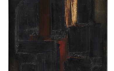Pierre Soulages (Né en 1919), Peinture 81 x 60 cm, 17 juillet 1955