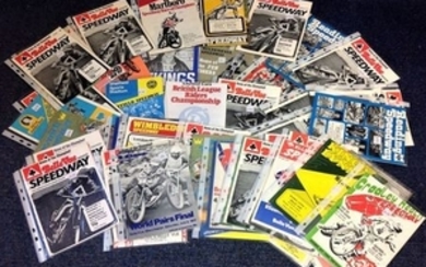 Speedway collection 58 British League programmes from the season of 1977 featuring some legendary riders from around the......